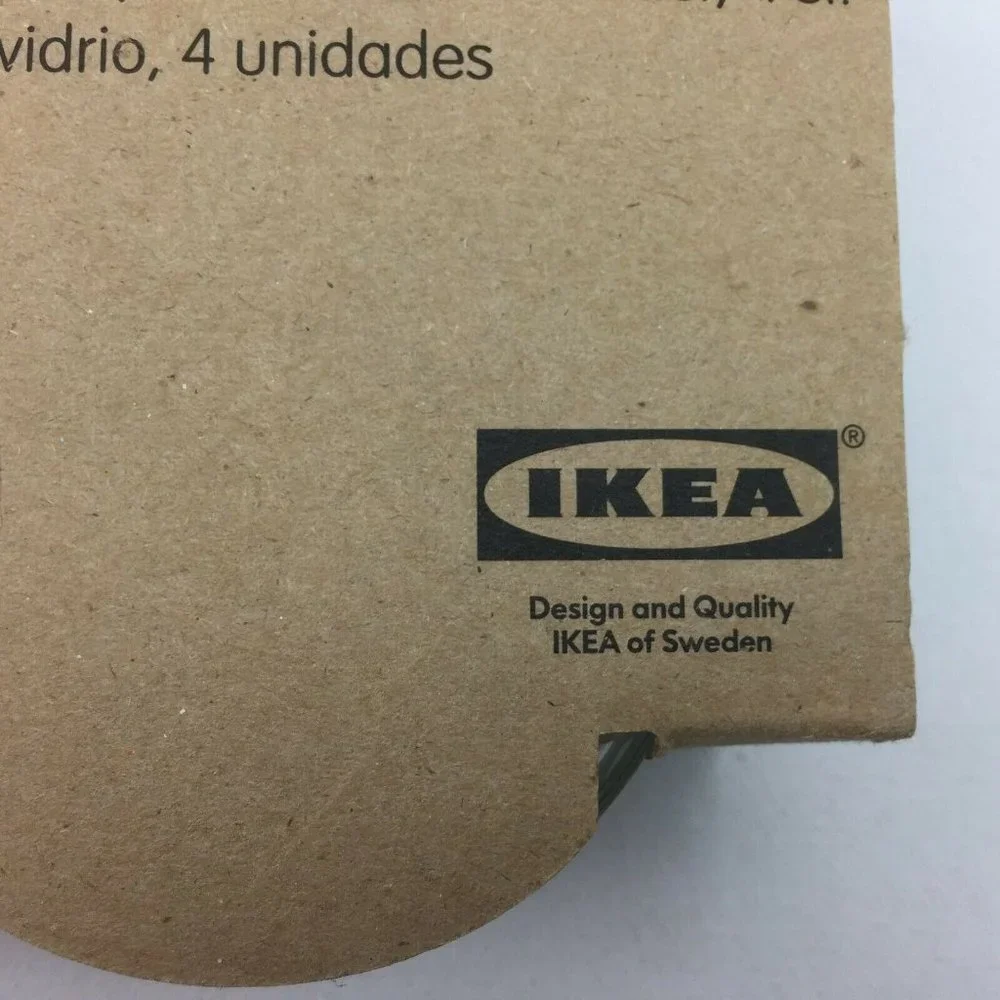 Galej Ikea Tealight Cup Holders Pack of 4 Glass Cups 0442